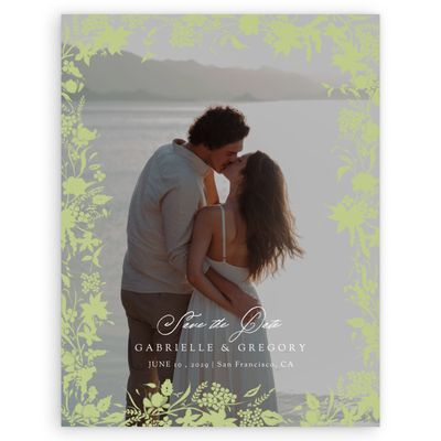 Soft Moss, Green Wedding Digital Save the Date - Erica Photo