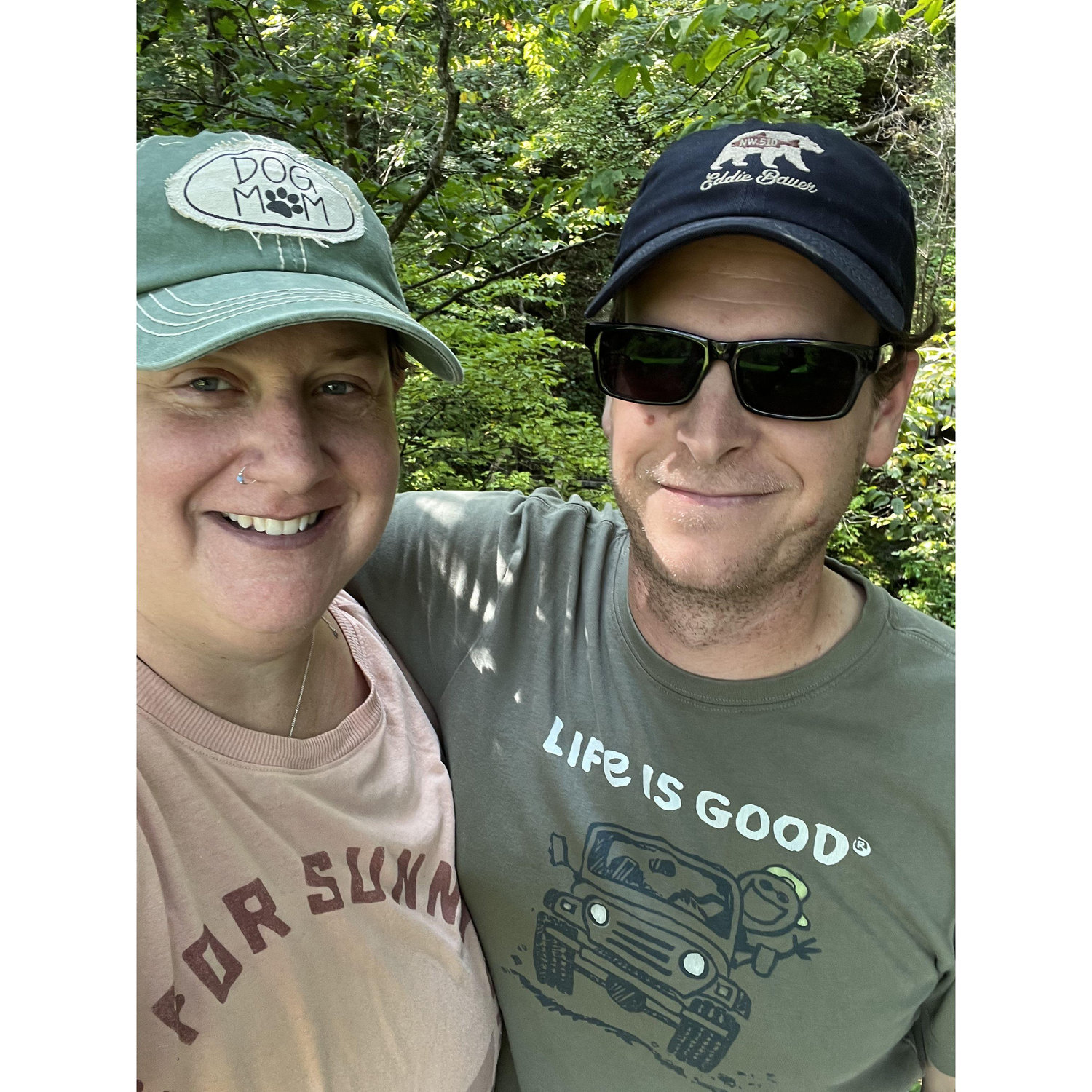 Hiking somewhere