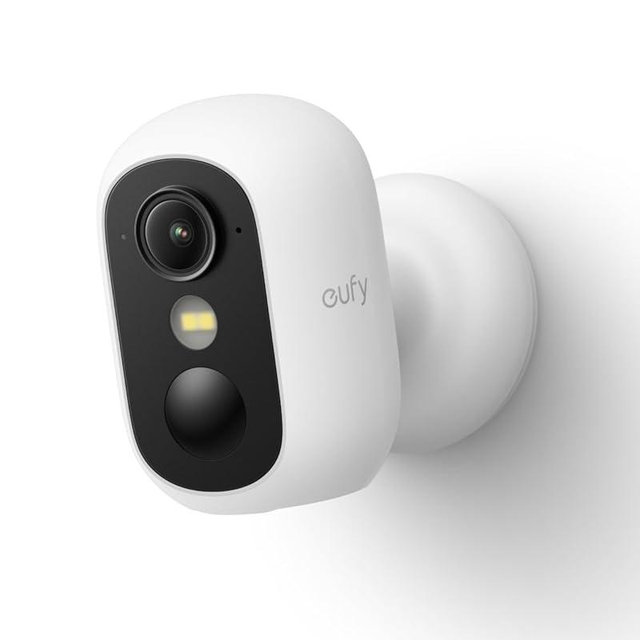 eufy Security eufyCam C35, Wireless Security Camera, Outdoor and Indoor, Magnetic Mount, Color Night Vision, Local Storage, No Monthly Fee, IP67, Supports Solar Panel, White