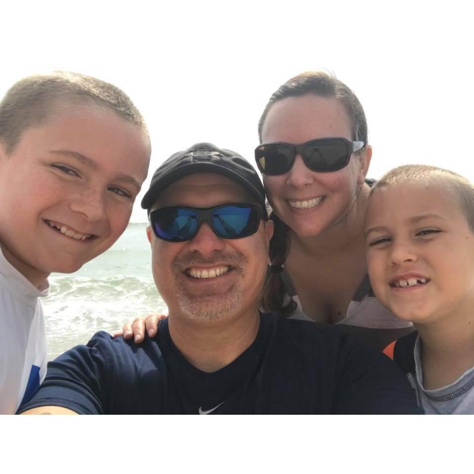 Family trip to NJ - the first time the boys flew on a plane or saw the Atlantic Ocean!
