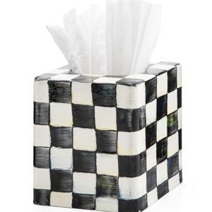 MacKenzie-Childs Courtly Check Boutique Tissue Box Cover