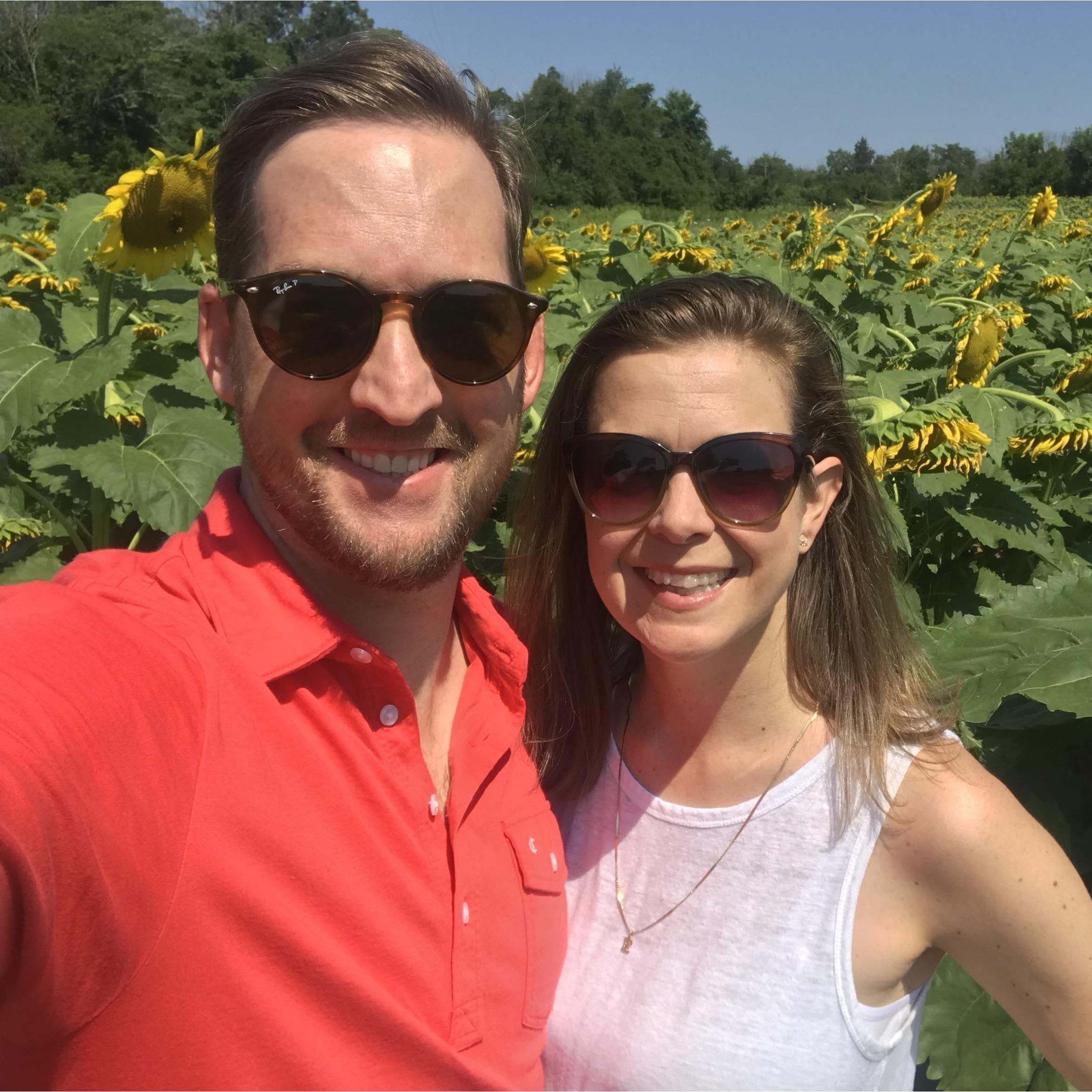 stopping for sunflowers en route to the proposal