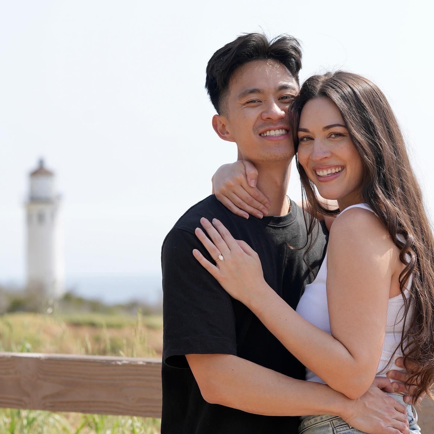 a few moments after saying yes to forever!