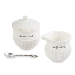 Mud Pie Circa Vintage Inspired Cream & Sugar 4 Piece Set