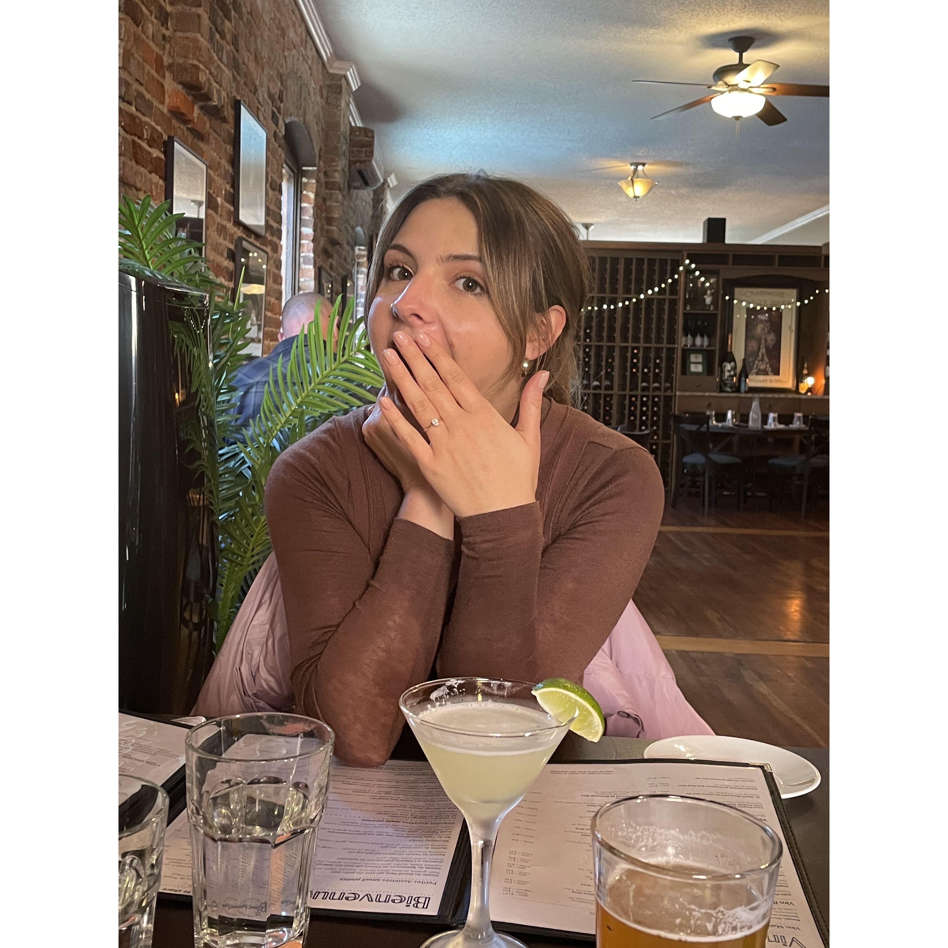 March 13, 2022
Dinner after engagement