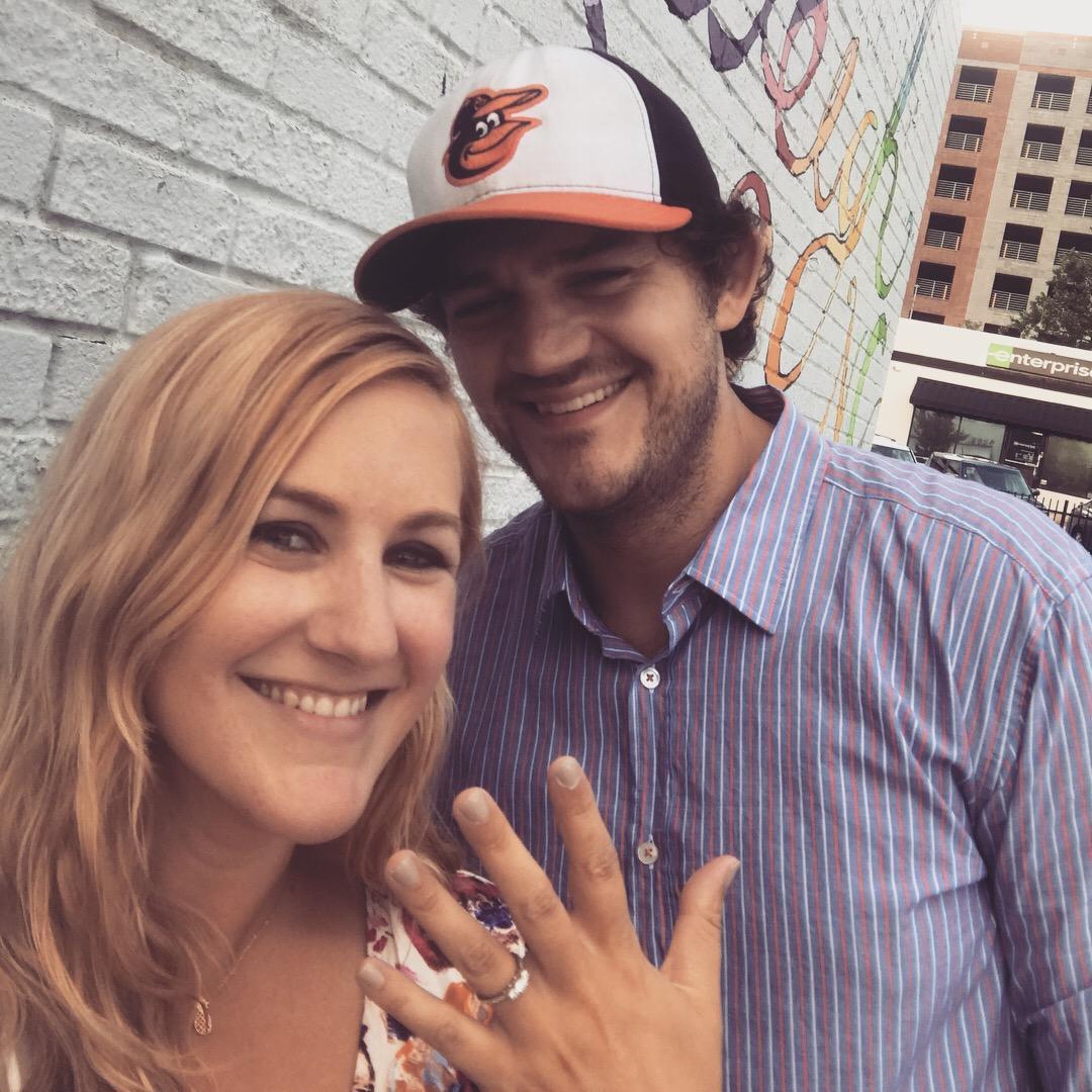 The day we got engaged, August 2017, Raleigh, NC