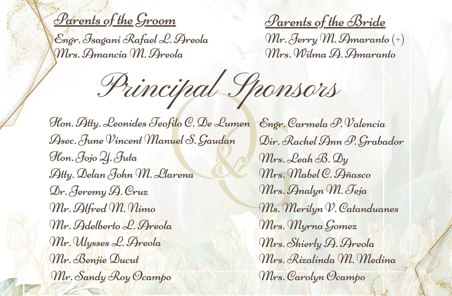The Wedding Website of Golda Meir and Odine Raphael