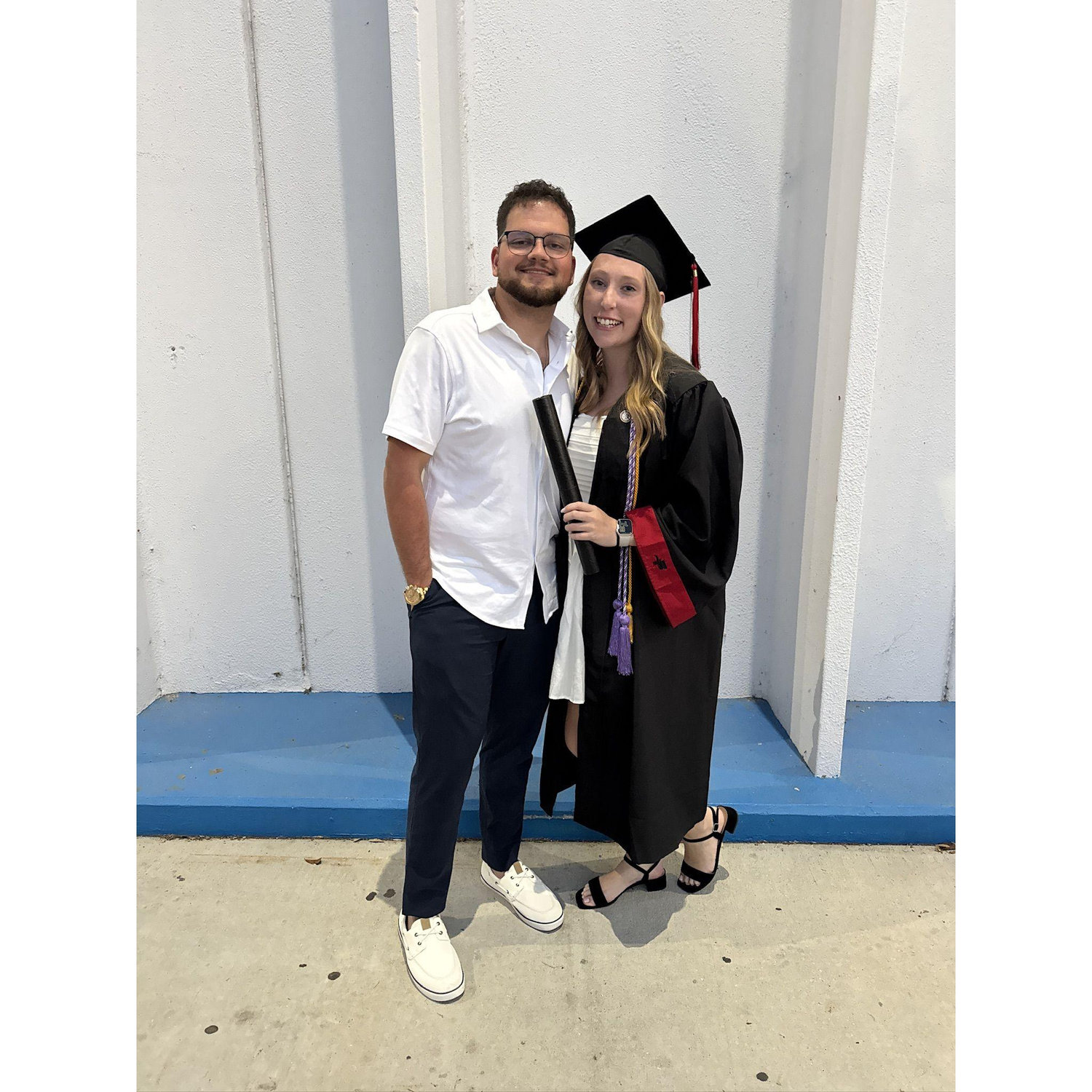 Ethan was able to watch Kylie graduate nursing school!