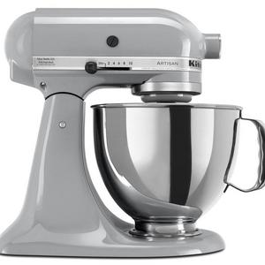 KITCHENAID - KitchenAid KSM150PSMC Artisan Series 5-Qt. Stand Mixer with Pouring Shield - Metallic Chrome