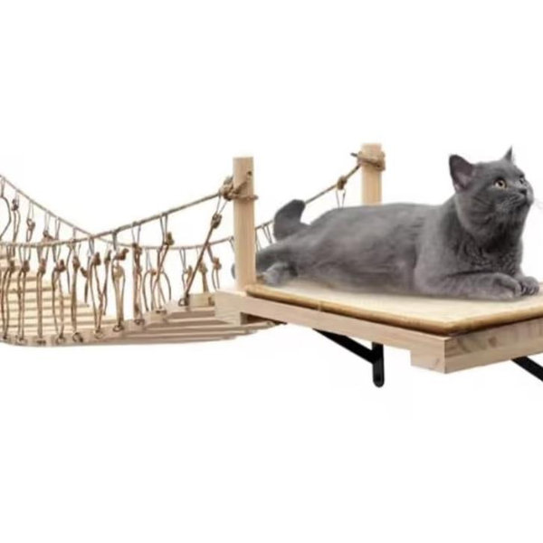 Wall-Mounted Cat Roped Bridge for Indoor Cats