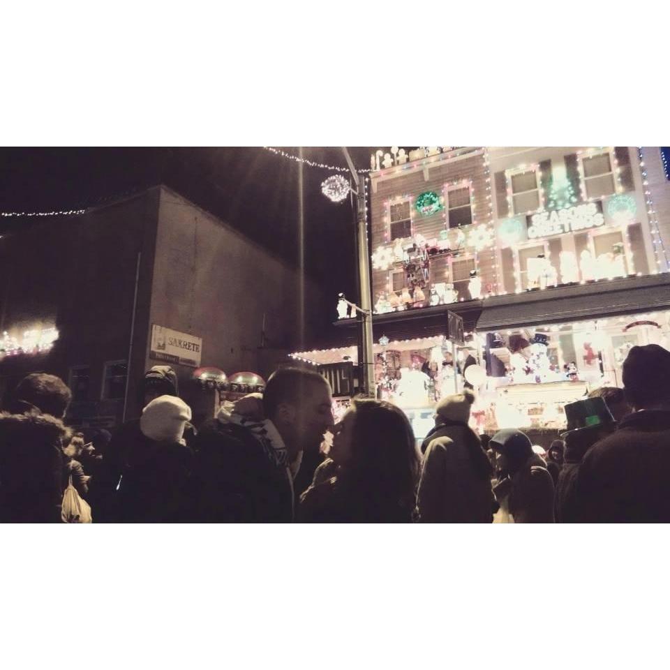 New Year's Eve spent in Hampden. 3 years before we got engaged there :)