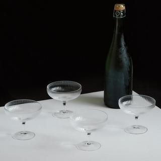 Inku Champagne Coupe Glass by Sergio Herman, Set of 4