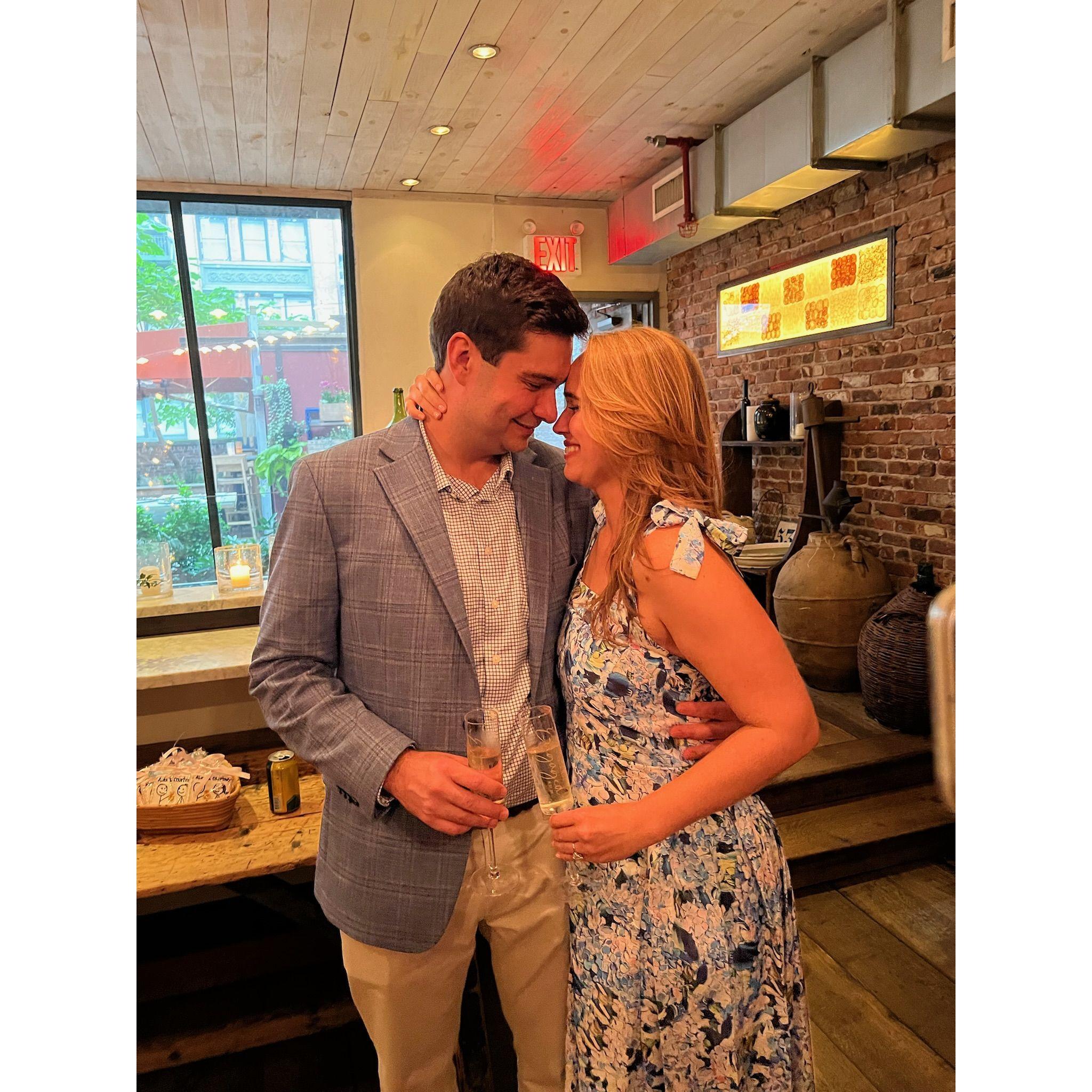 Our engagement evening in NYC! (2024)