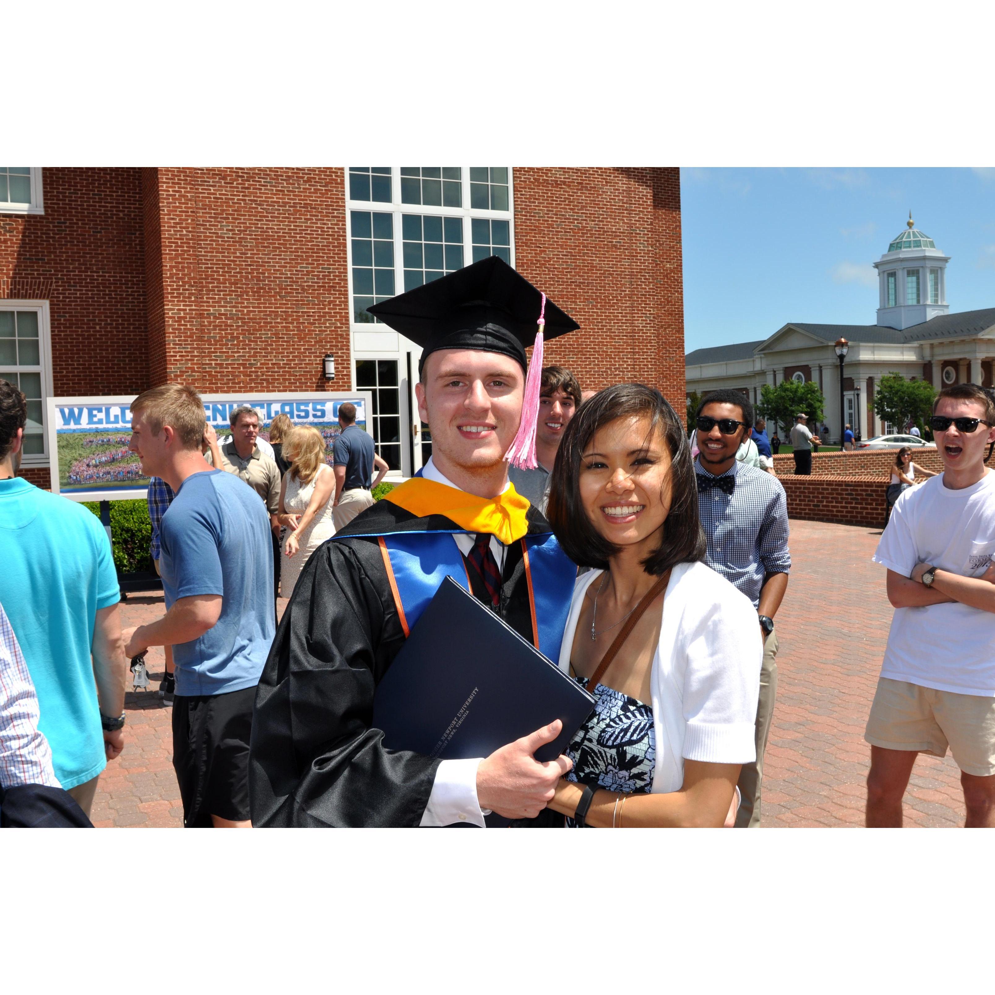 Newport News
May 2015
Evan's graduation from CNU.