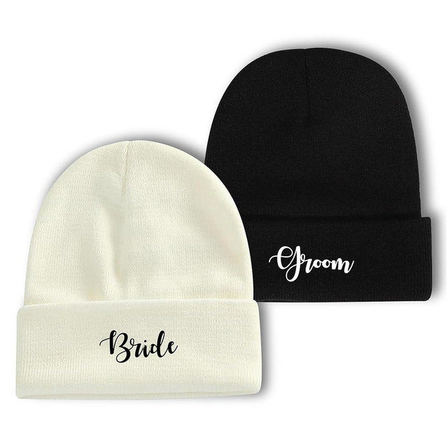 PartyGifts&beyond Wedding Gifts Bride and Groom Hats Honeymoon Essential for Mr and Mrs