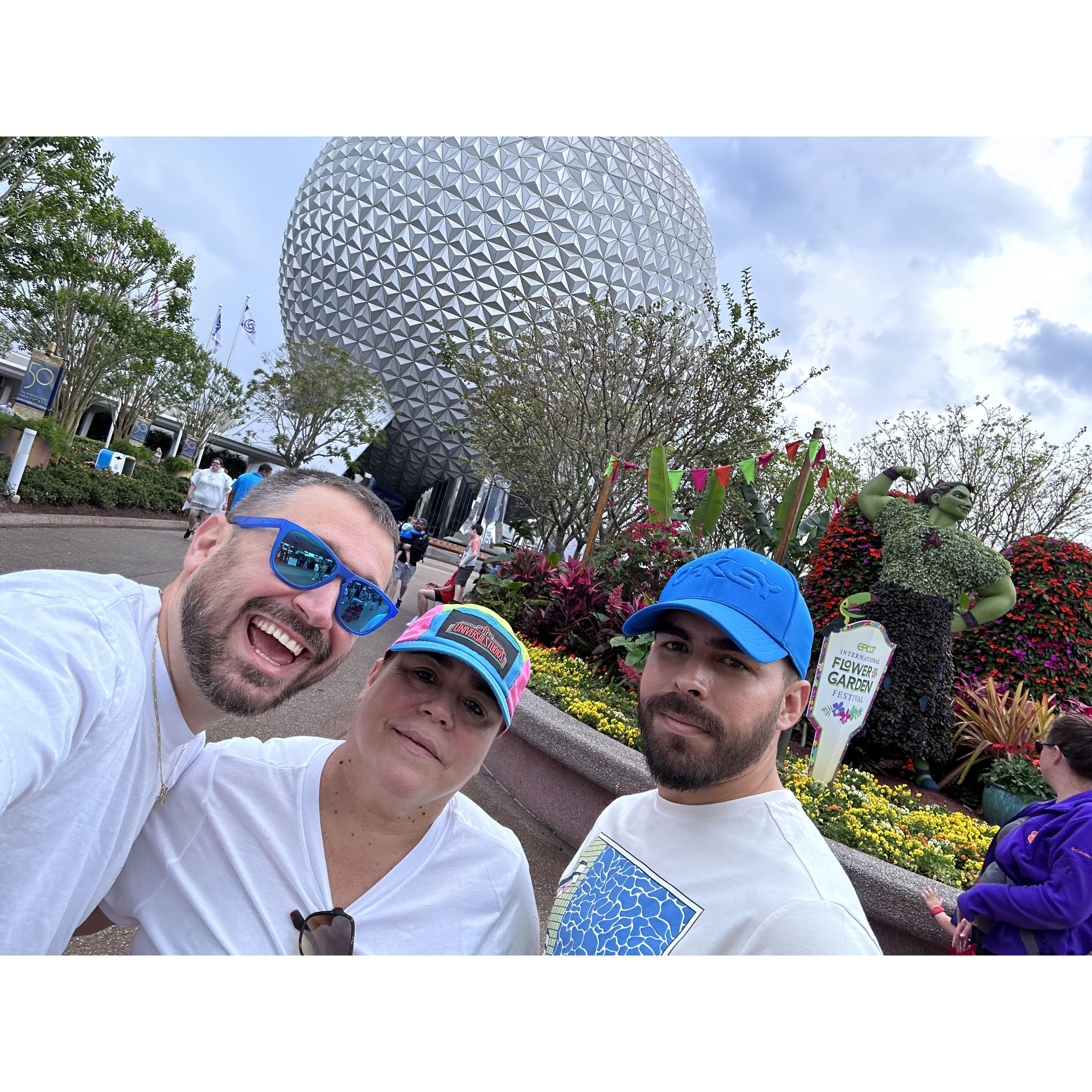 Mami's first time at Epcot!