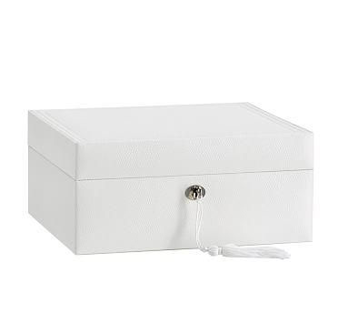 Personalized Mckenna Leather Medium Jewelry Box