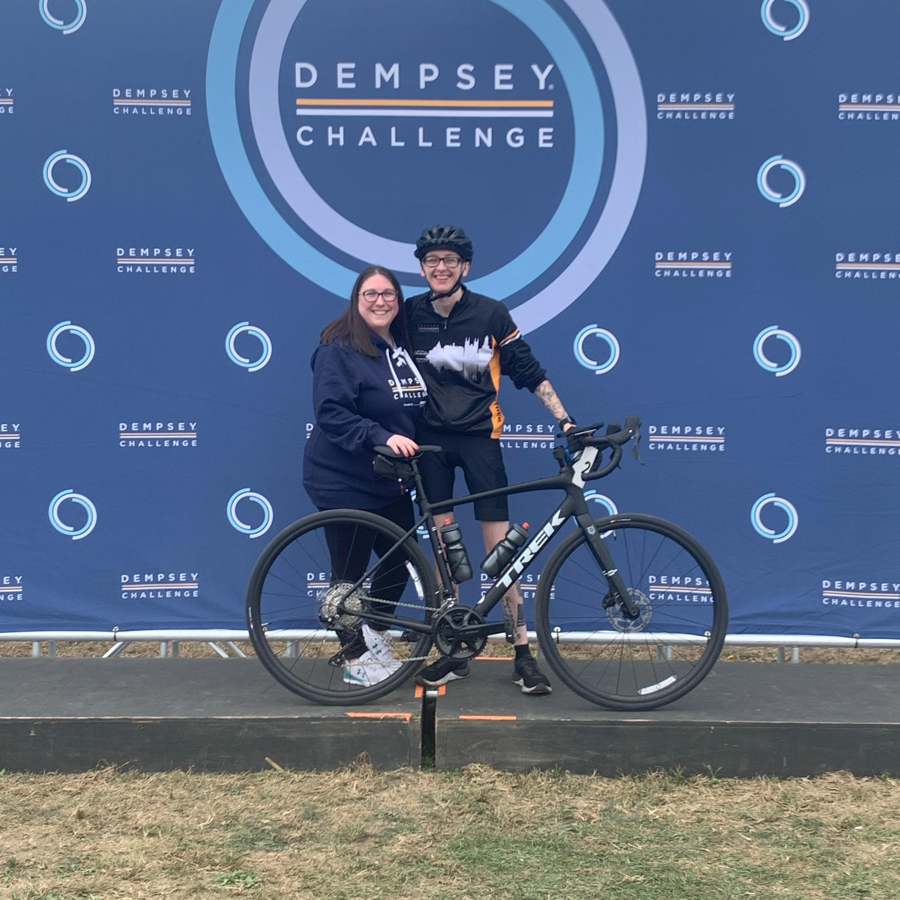 After Emily's 'Dempsey Challenge' cycling event in Lewiston, ME!