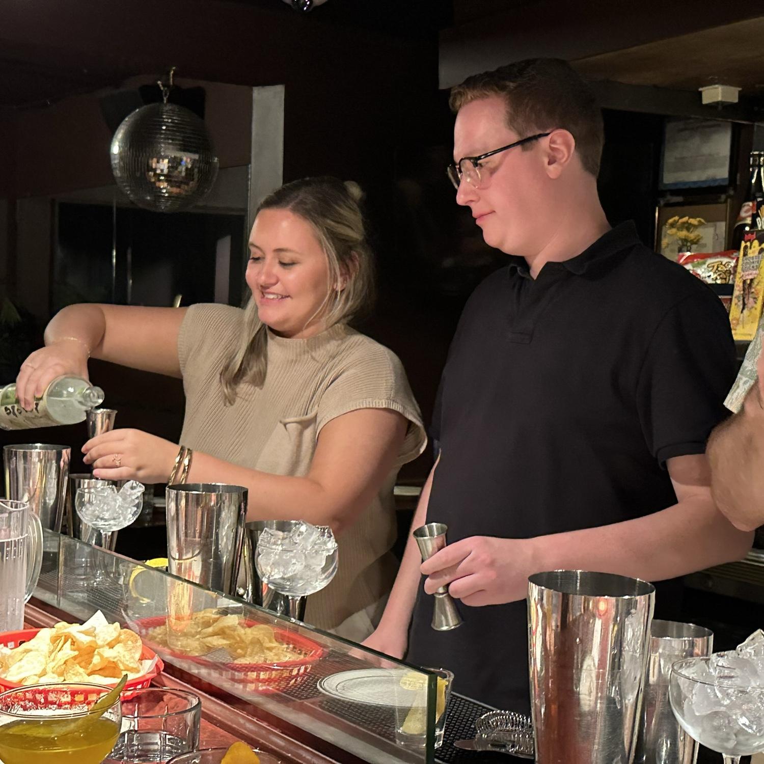 September 2023
Making the Bees Knees at a cocktail making class in Charleston, SC on our first anniversary trip!