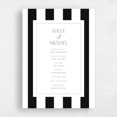 White Wedding Program - Cancun