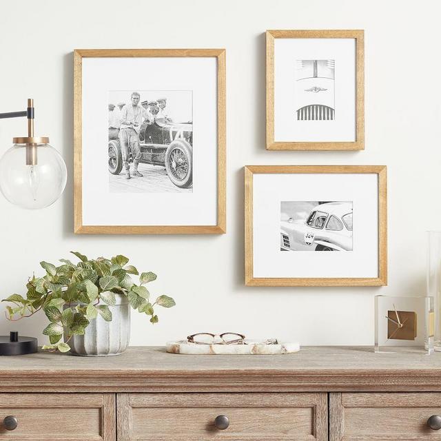 Wood Gallery Assorted Frames, Set of 3 - Natural