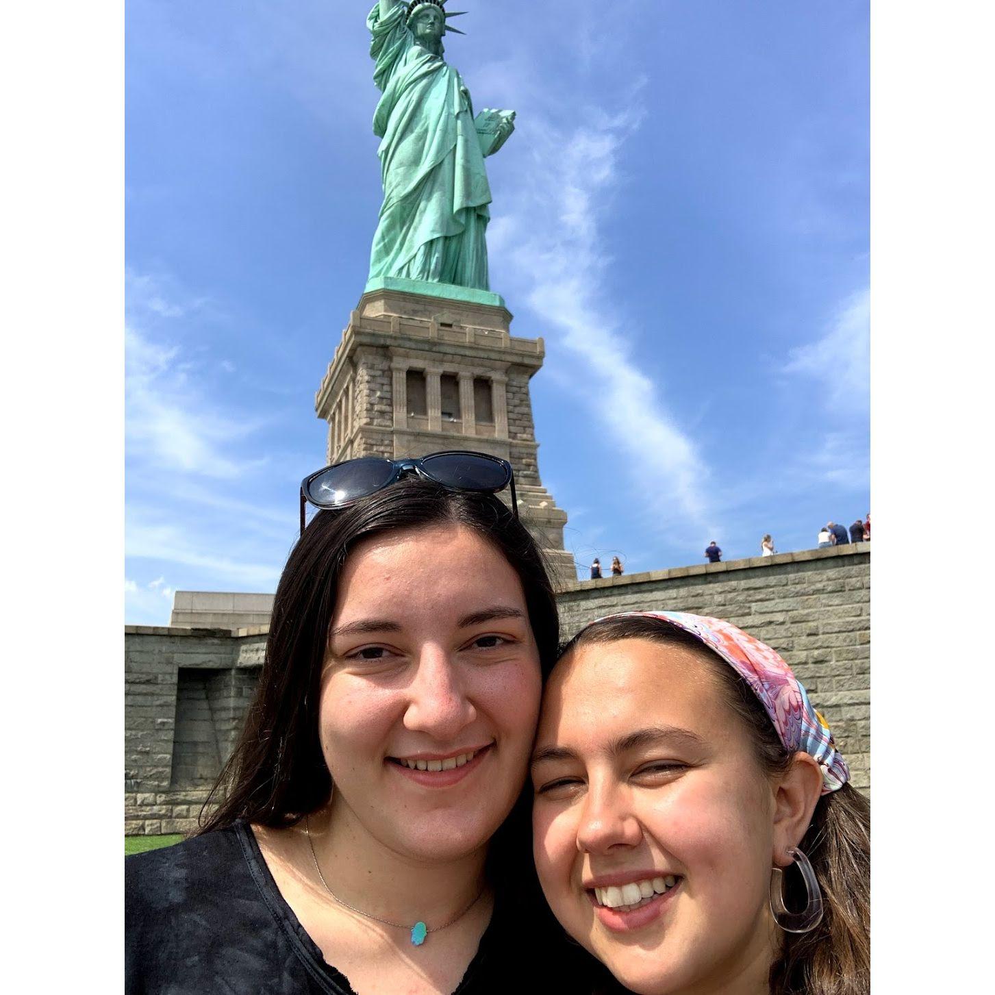 Statue of Liberty up close...except her head got cut off a bit...