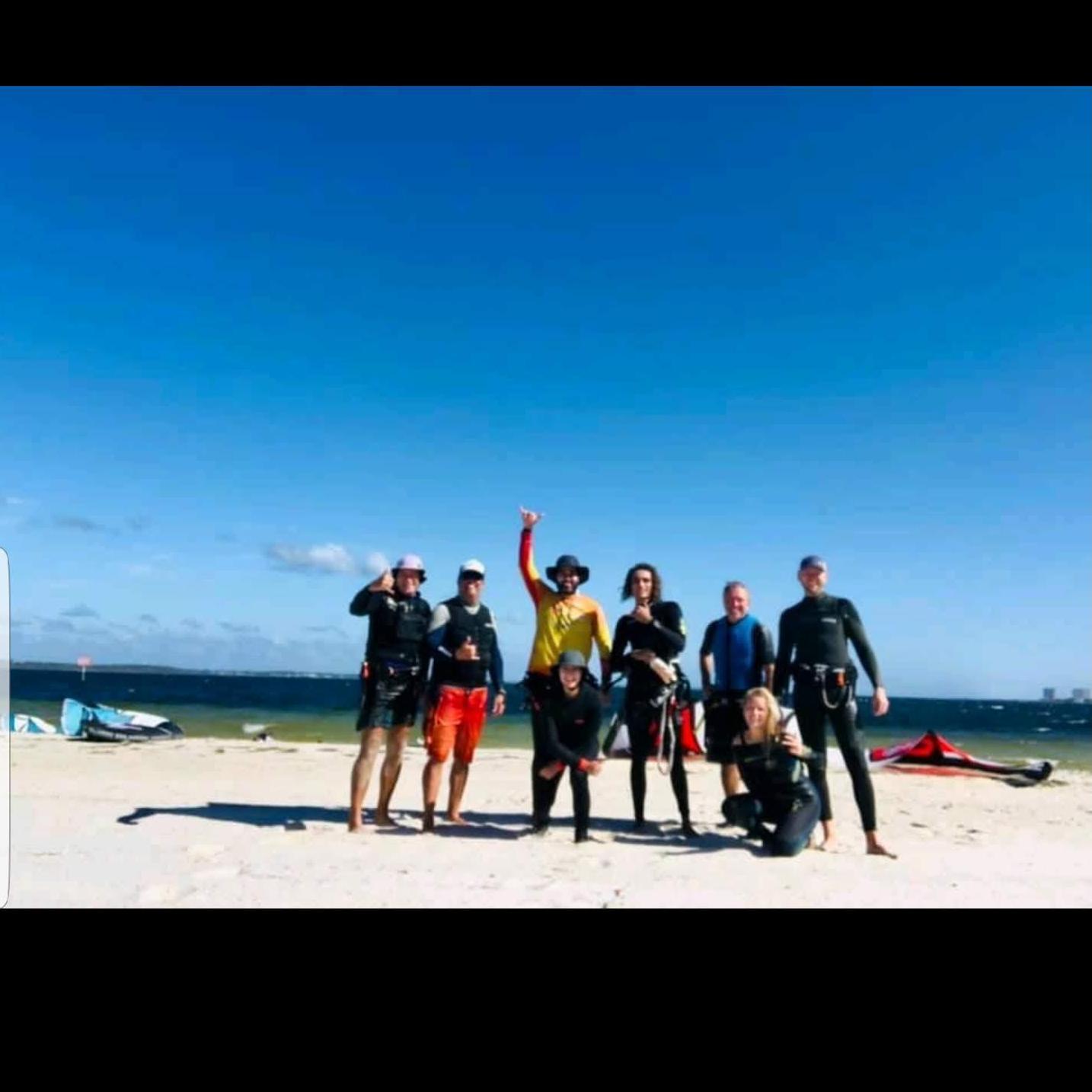 Kitesurfing downwinder in Pensacola