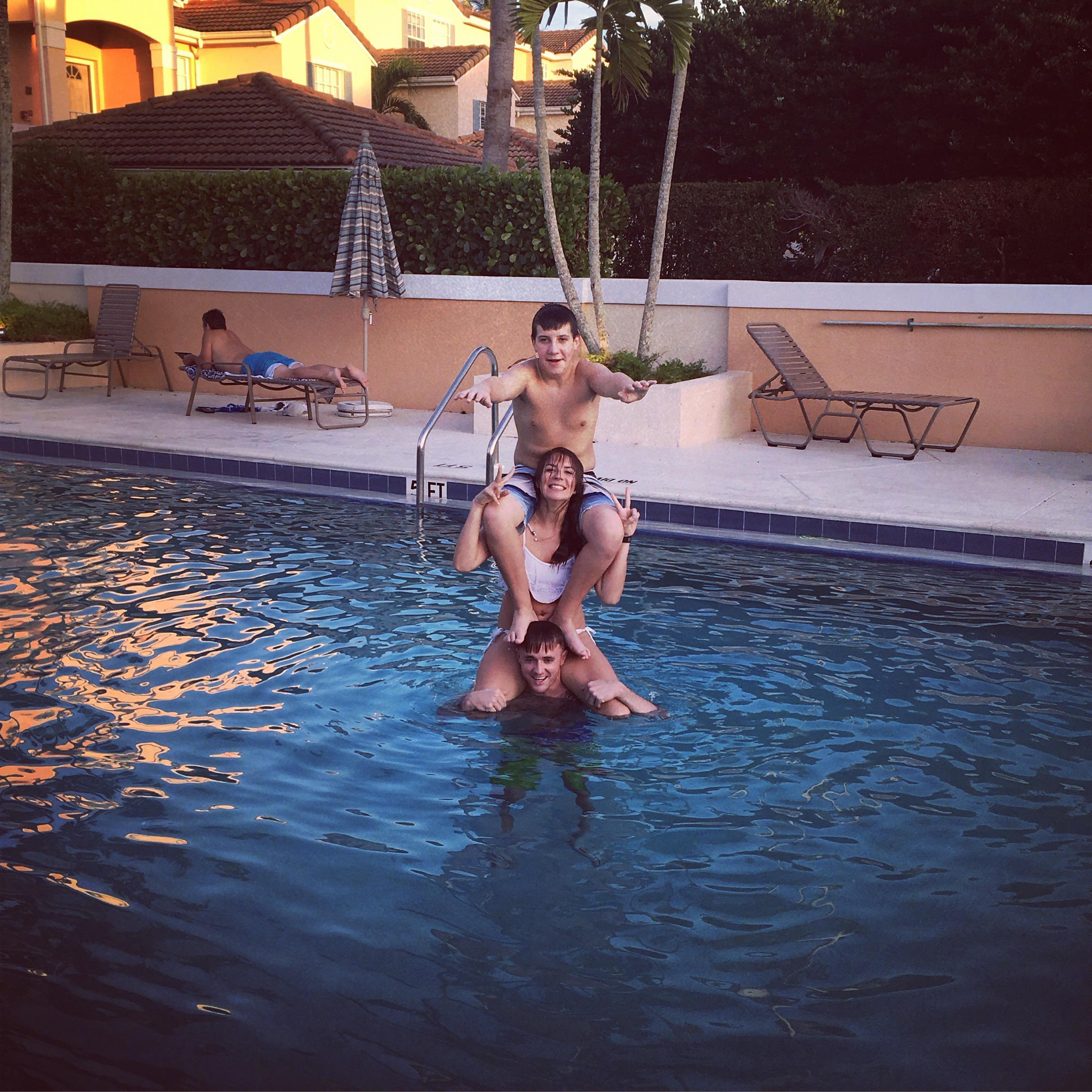 Ryan, Jess and Jordan enjoying family time in Naples, FL