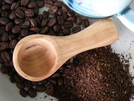 Coffee Scoop Cherry Wood