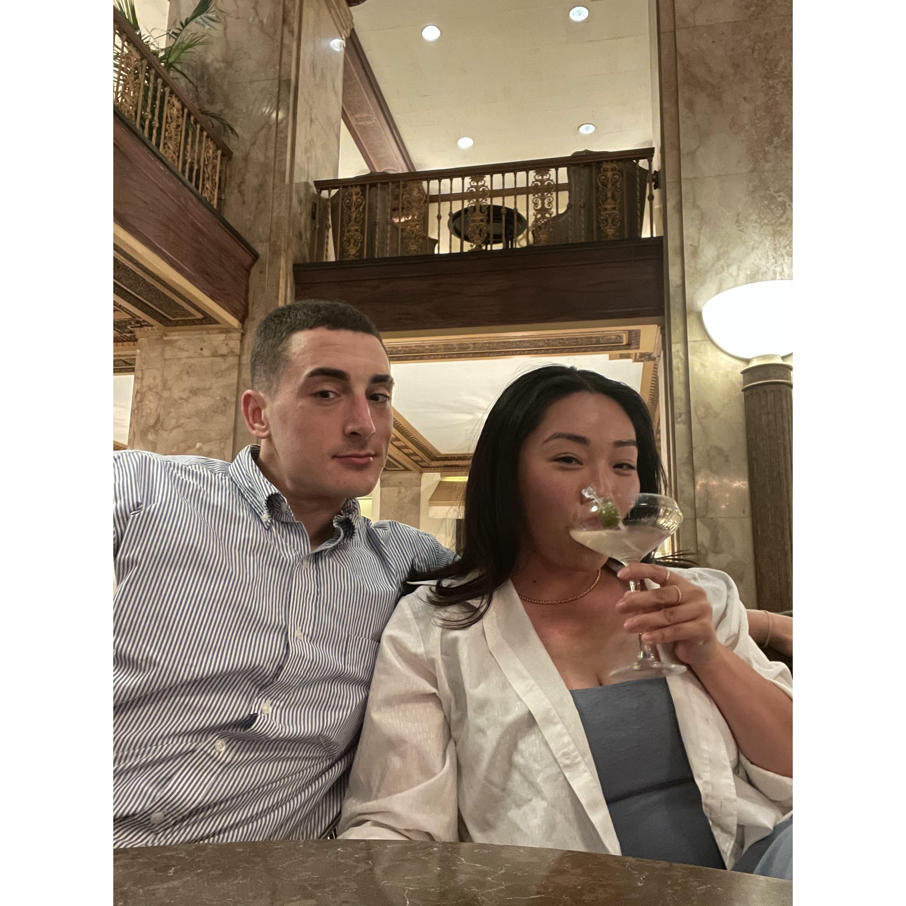 Drinks at the Peabody Hotel in Memphis, TN 2023