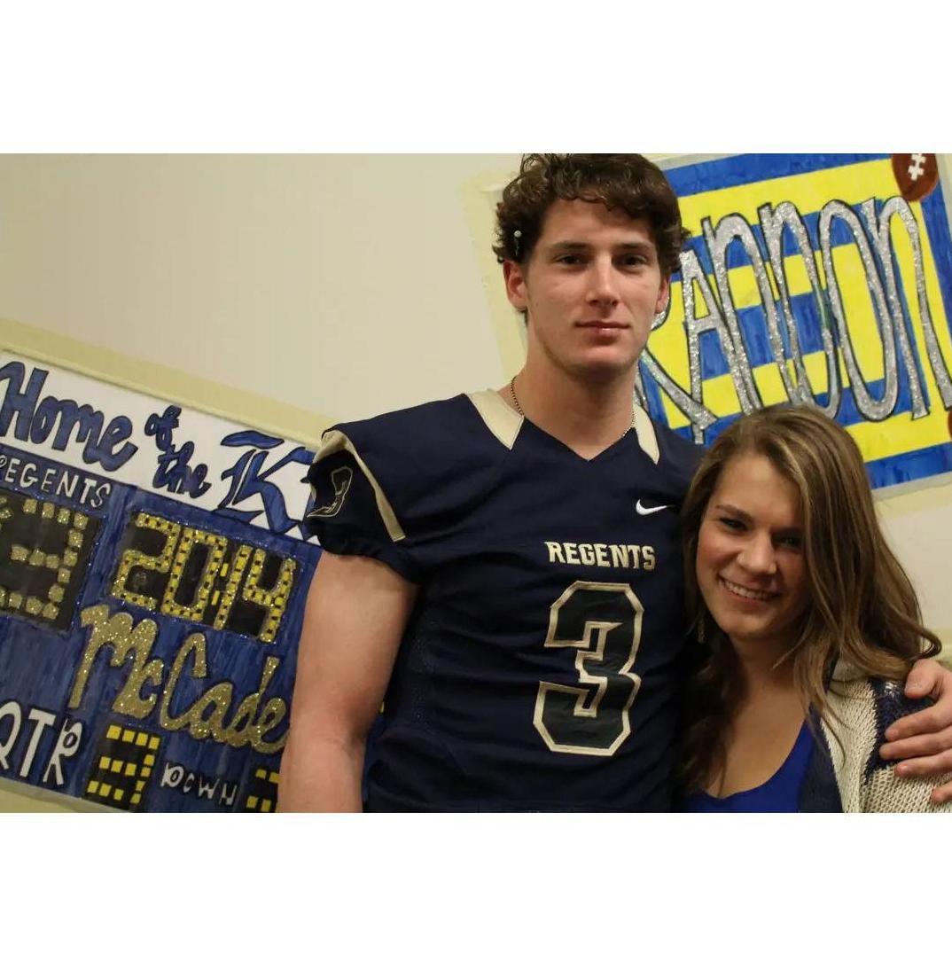 football sign Mattie made for McCade