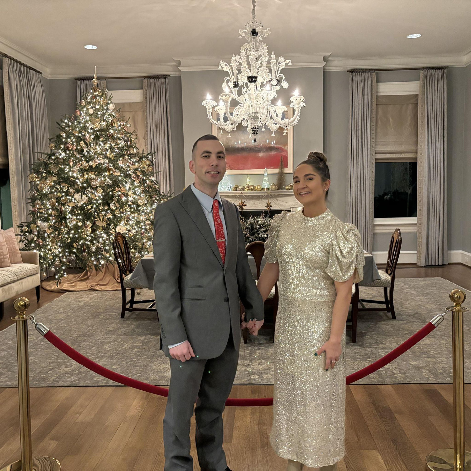 Vice Presidents House at Christmas Time