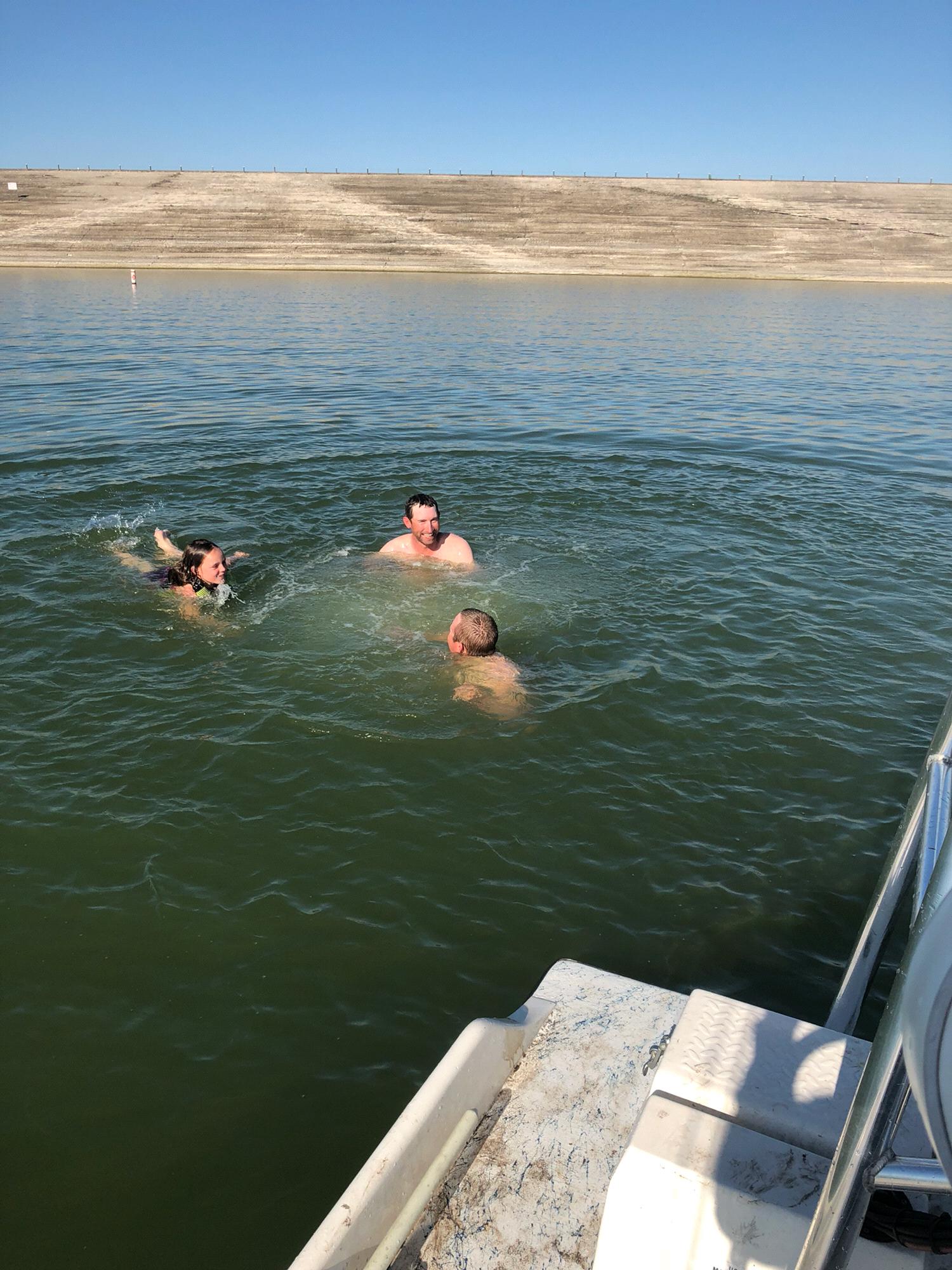 Madison, Dusty, and TJ at Choke Canyon
