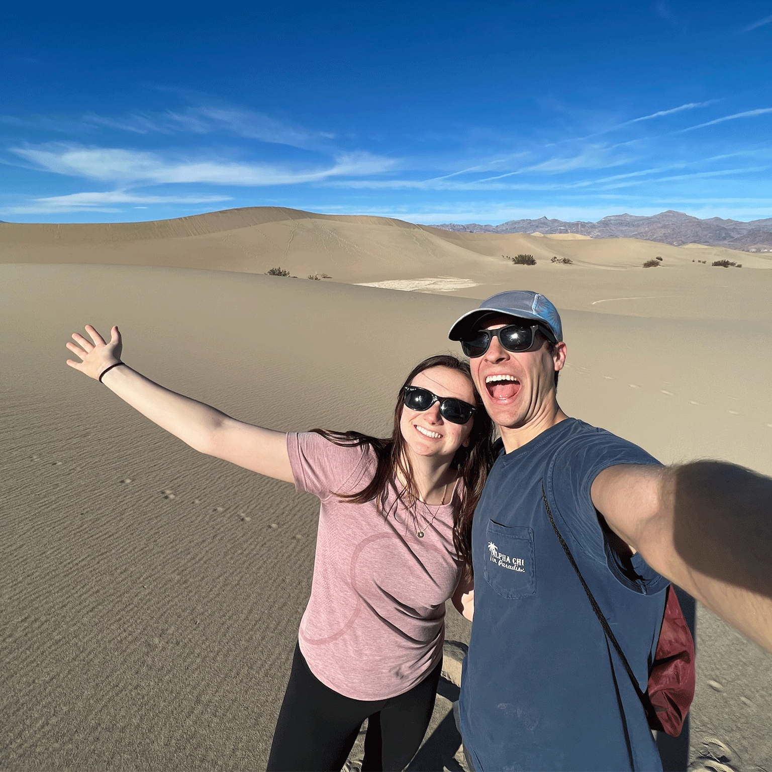 We love this photo from our camping trip to Death Valley in January, 2023