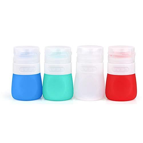 YINGGG Squeeze Portable Salad Dressing Bottles Sauce Leakprook Containers to Go Condiment Storage Bottle, set of 4 (37ML)