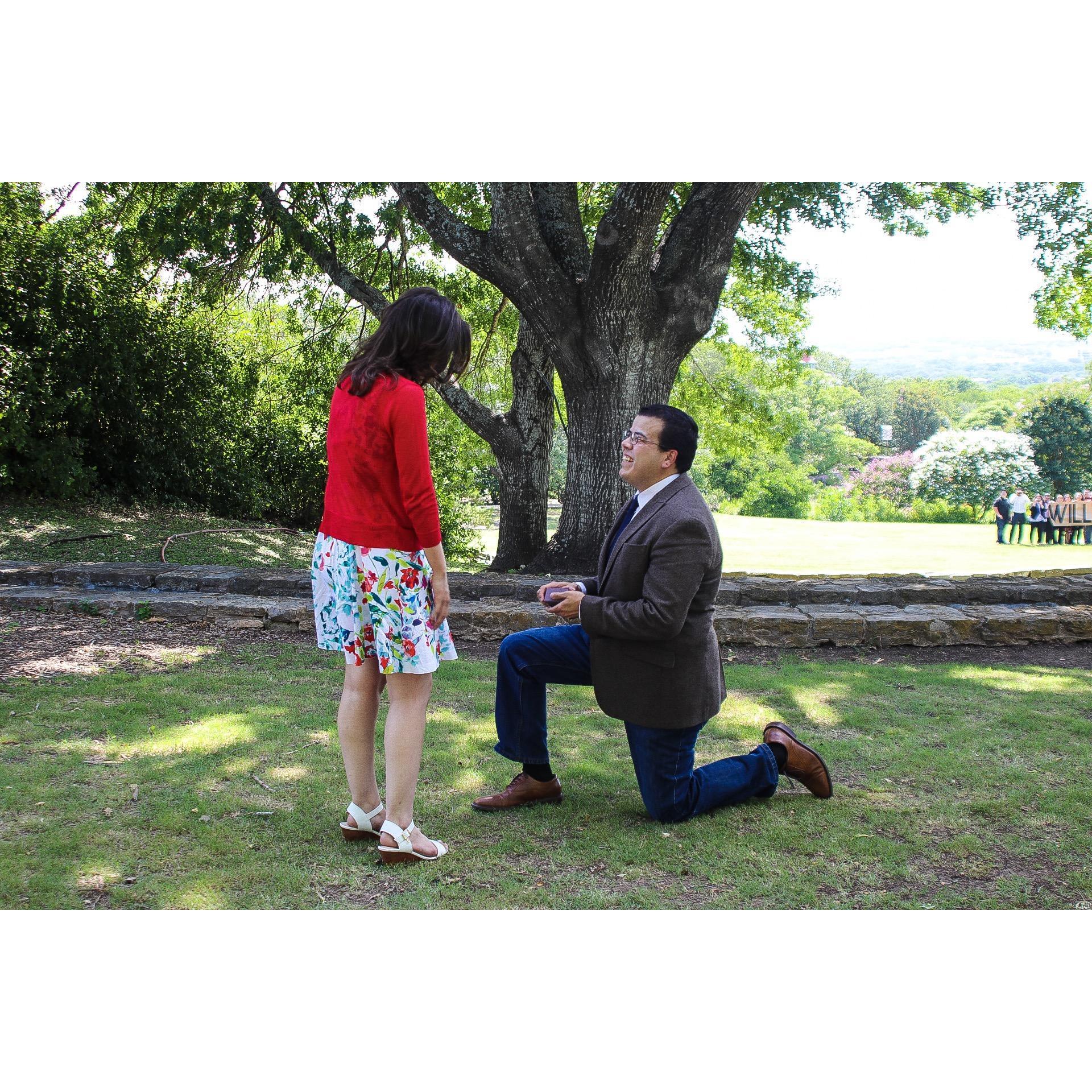 She said YES!