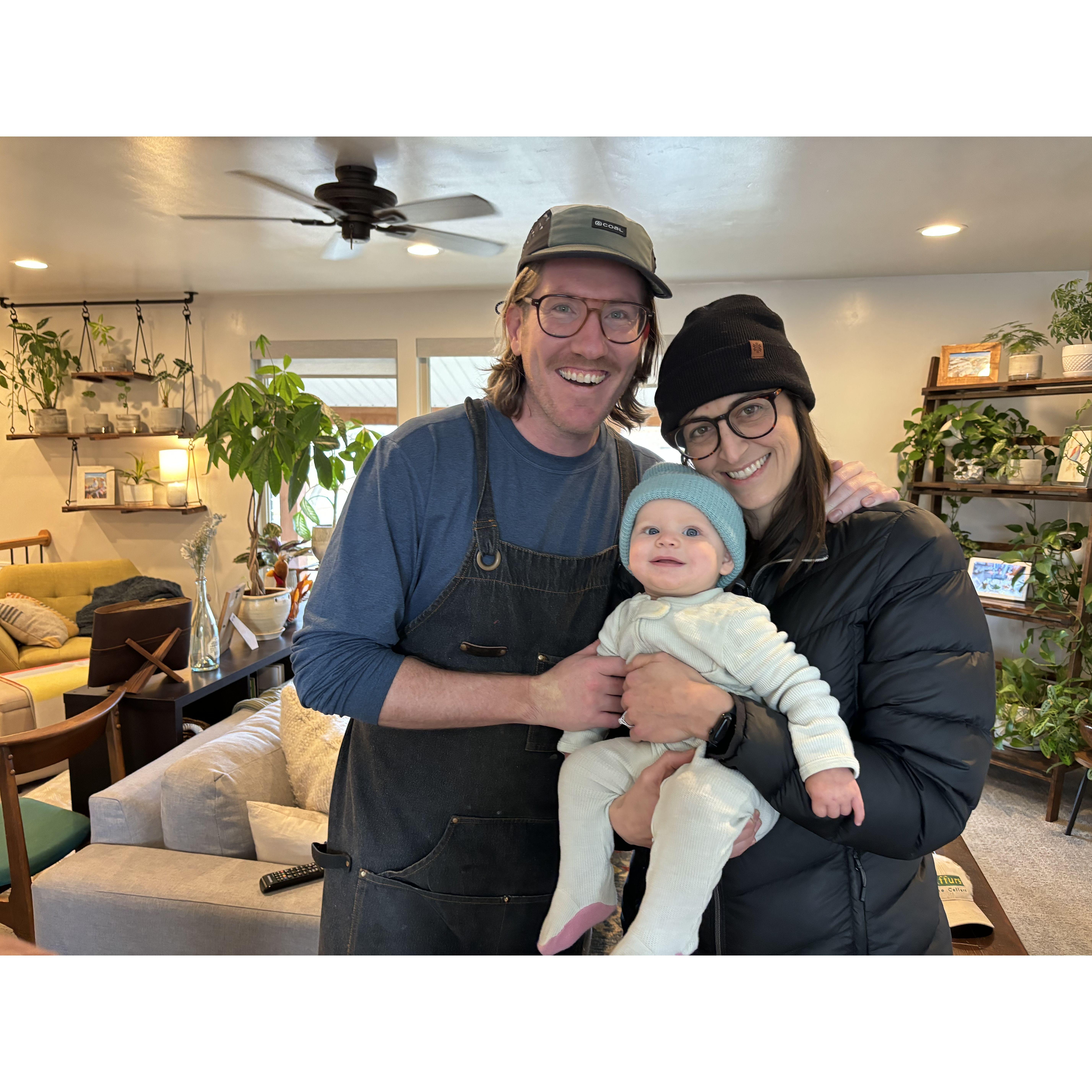 Hugs with Whit's niece.