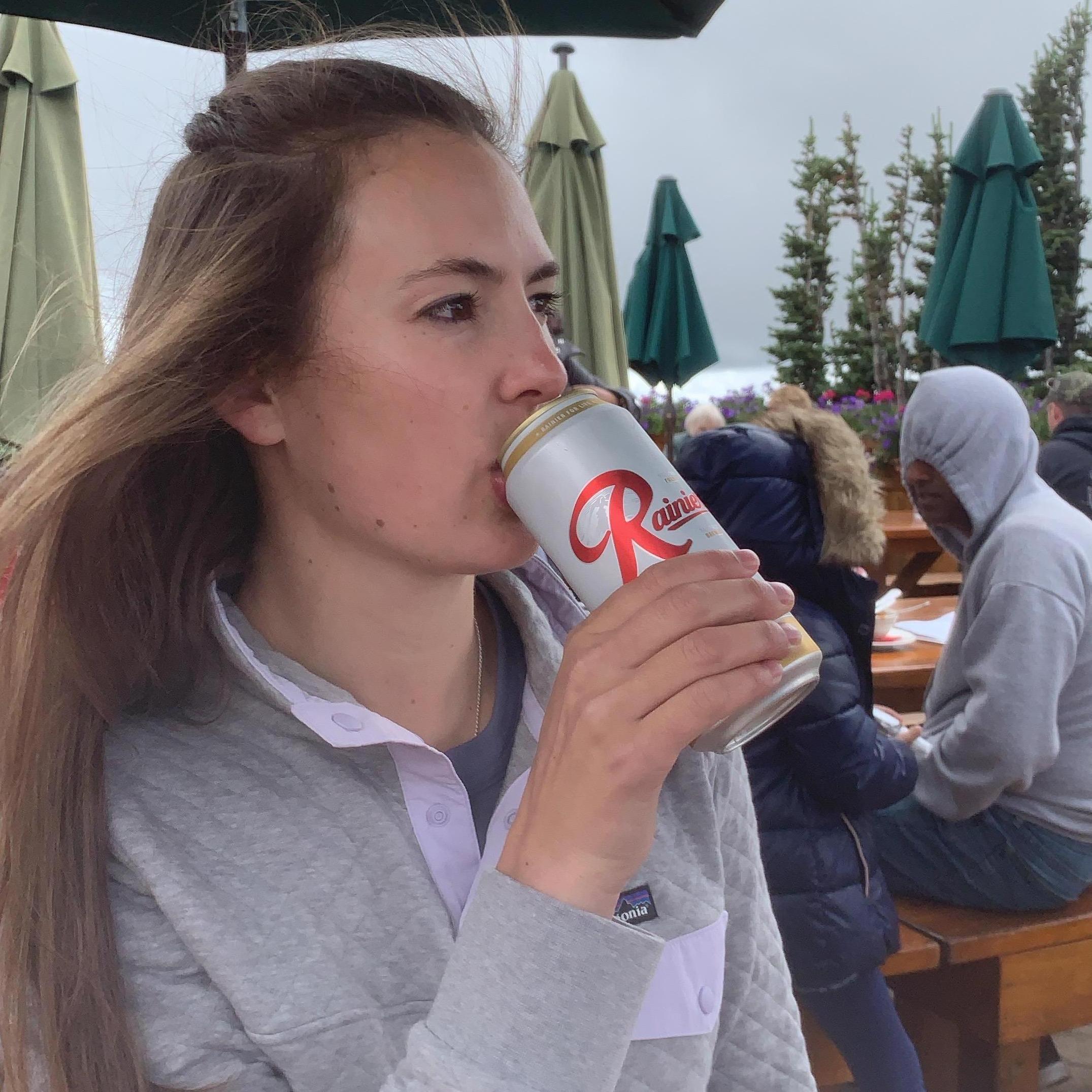 Queen of the mountains and Rainier beer