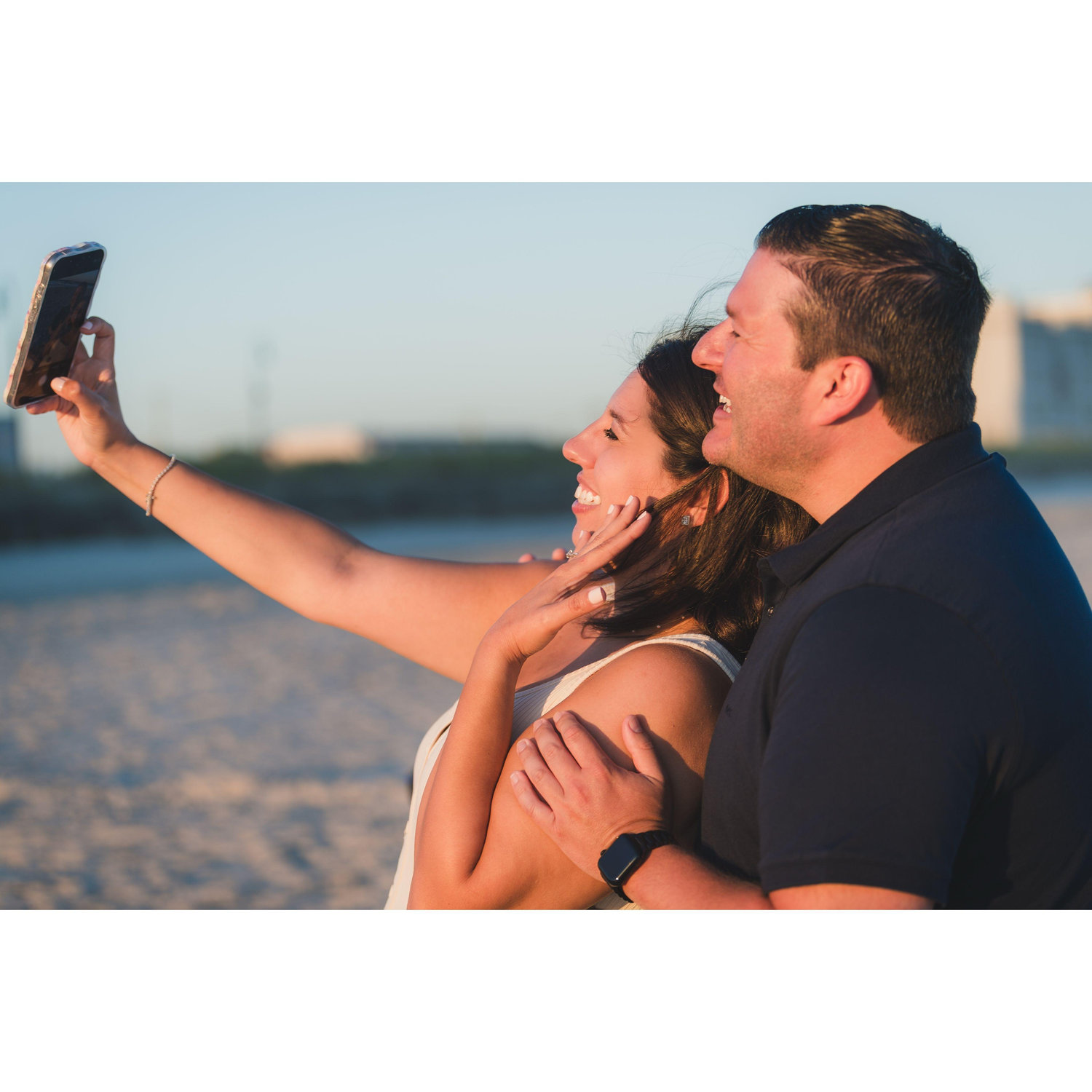 Our first "selfie" as fiances!
