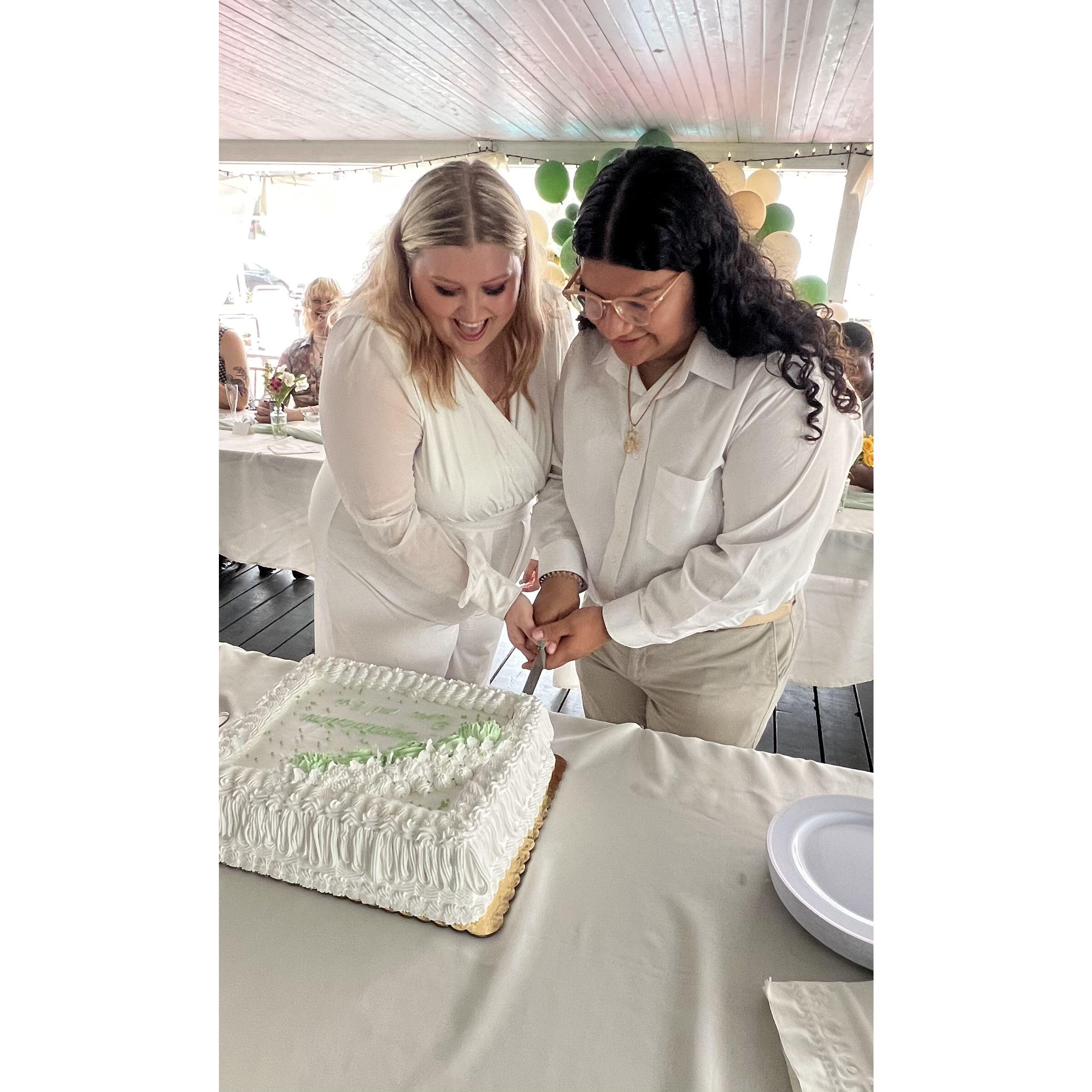 We celebrated with family and friends for our engagement!