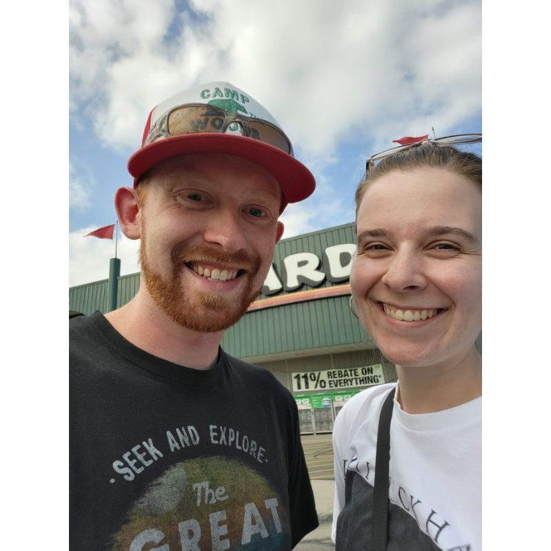 It wouldn't be a trip to Wisconsin without a visit to Menards! This was from Nathan's first trip to visit when we were dating. Taking a selfie felt fitting.