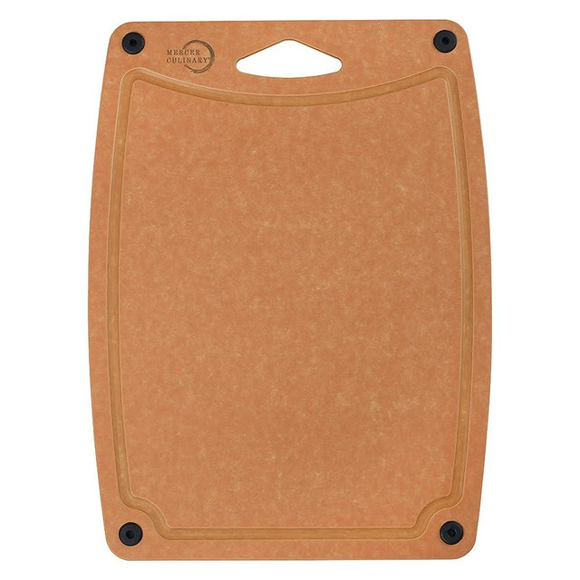 Mercer Culinary Composite Cutting Board 14 9/16" x 10 13/16", with Non Slip Feet and Juice Groove, Medium