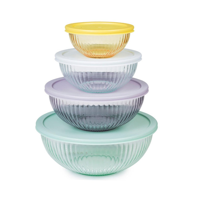 Sedona Kitchen 4-Pc. Glass Mixing Bowl Set