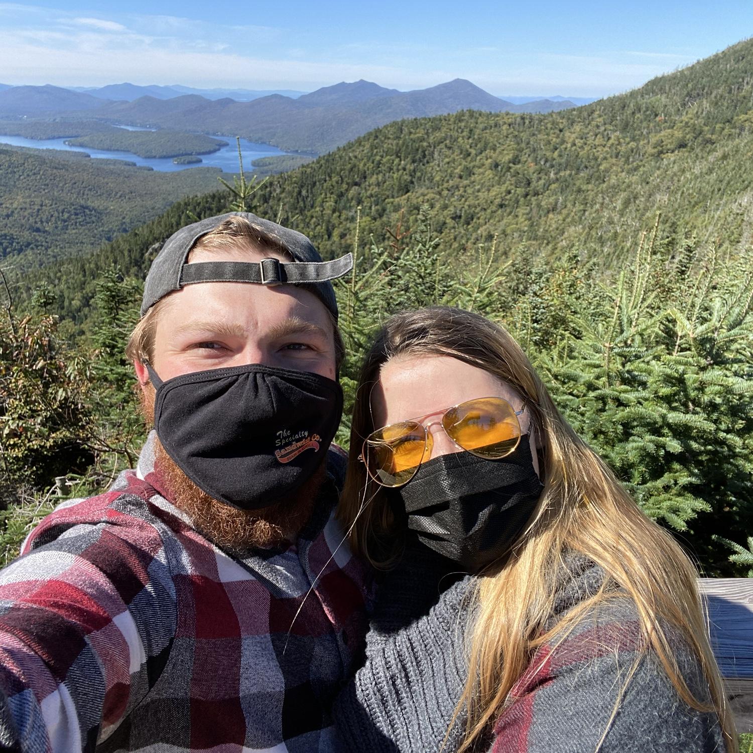 Lyle took Emily to Whiteface when we were visiting his dad's side of the family. The views were even more breath taking than Covid was haha