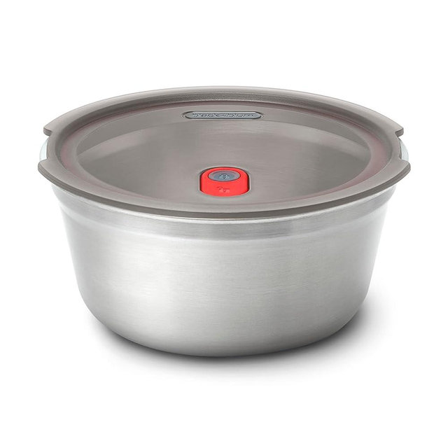 BLACK + BLUM Lunch Bowl - Reusable Meal Prep Containers for Picnic & Camping - Microwavable Stainless Steel Lunch & Dinner Food Storage Box with Leak Proof Lid - Dishwasher & Oven Safe - Medium 32oz
