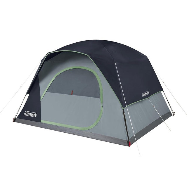 Coleman Skydome Tent with 5 Minute Setup, 2/4/6/8 Person Weatherproof Tent with Rainfly, Carry Bag & 20% More Headroom Than Traditional Tents