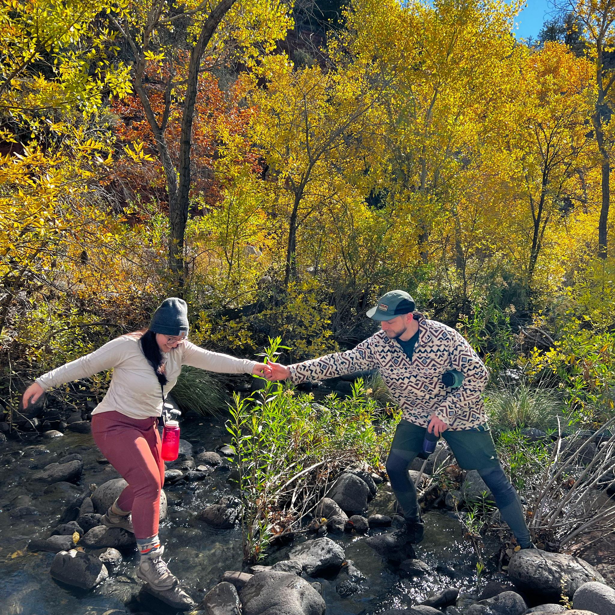 Gabe helping Alyssa across a stream on a trip to visit friends in Arizona.
November 2022