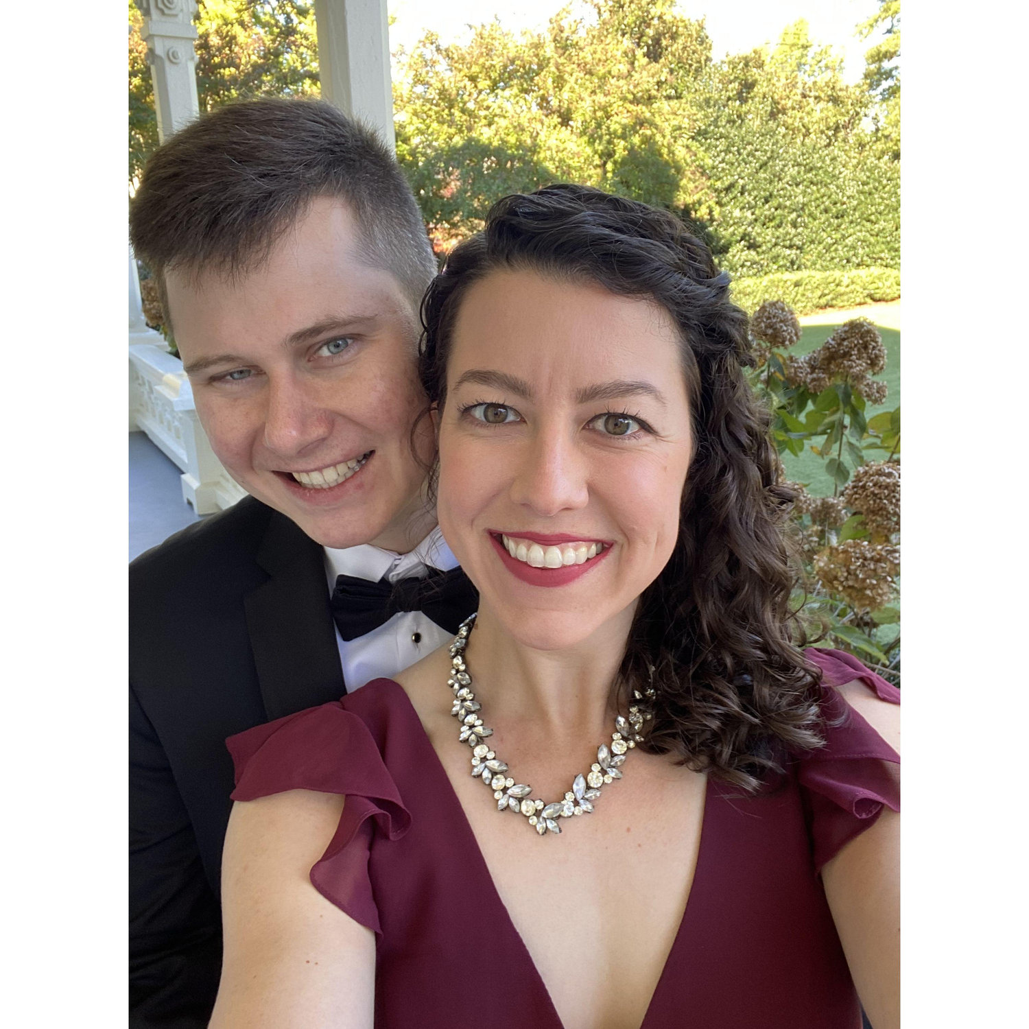 fancied up for Hannah's wedding (Zachary's sister)