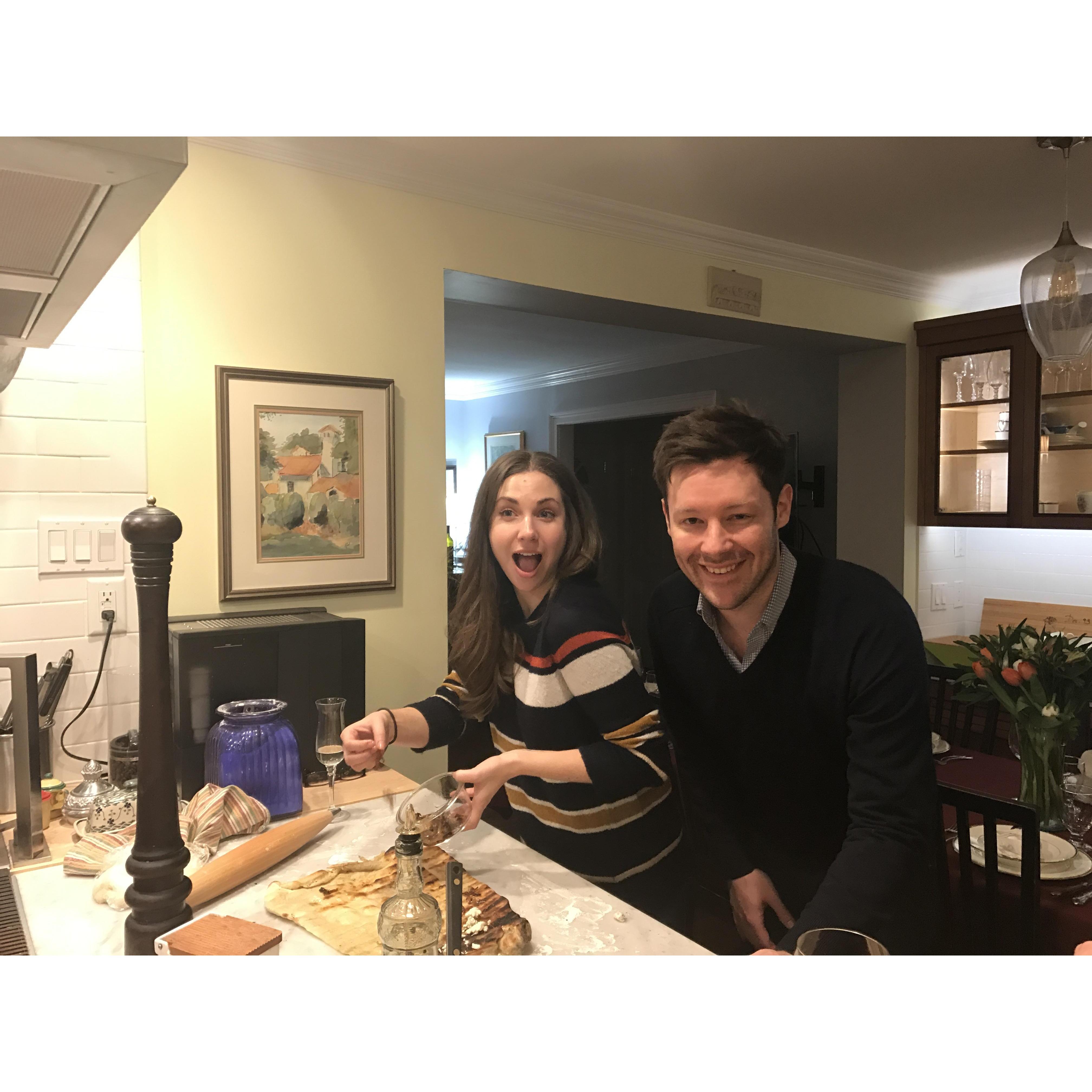 Pizza Night in Katonah, February '17