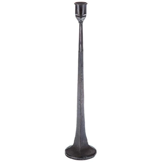 Black Hand Forged Metal Candle Holder - SMALL